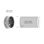 Départ Mural Main Courante Ronde | Fixation Interne