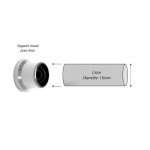 Départ Mural Lisse Ronde Aluminium Garde-Corps