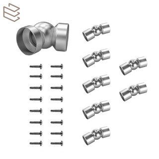Kit d'angle réglable main courante et lisses, Prague 7 lisses