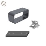 Kit Manchon Raccord Main Courante Rectangle Aluminium