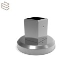 Platine Sol Poteau Carré : Support Fixation Garde-Corps