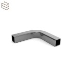 Angle Droit Fixe Lisse Carré Garde-Corps Aluminium