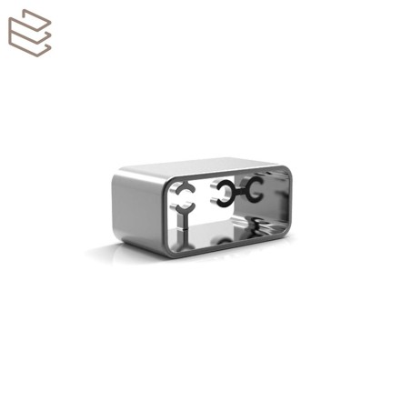 Départ Mural Main Courante Rectangle Alu