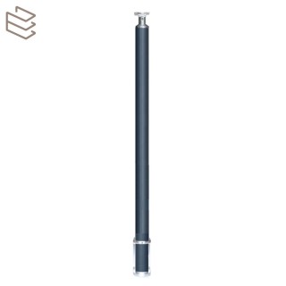 Kit montant rond Ø40 mm pré percé, pose en applique, gris, Prague 5 lisses