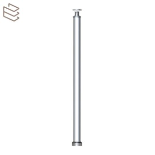 Kit montant rond Ø40 mm pré percé à sceller au sol, aluminium, Prague 7 lisses