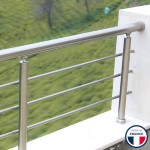 Lisse ronde Ø16 mm (au ML), aluminium, PRAGUE