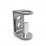 Support Fixation Applique Montant Rond Aluminium