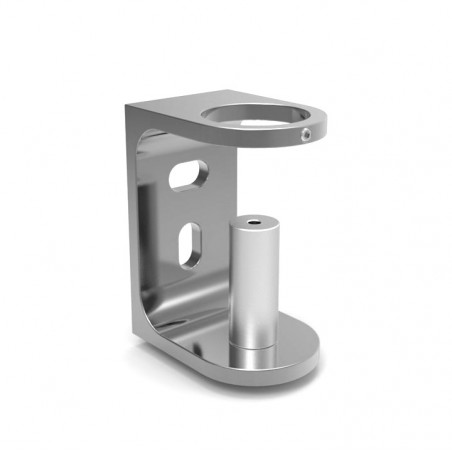 Support Fixation Applique Montant Rond Aluminium