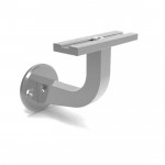 Support Mural Applique Main Courante Rectangle Aluminium