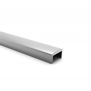 Habillage Verre U 16 mm Garde-Corps Aluminium