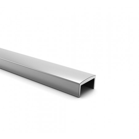 Habillage Verre U 16 mm Garde-Corps Aluminium