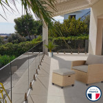 Garde-corps verre pinces aluminium sur mesure Monaco