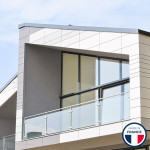 Garde-corps alu vitré Doha profil carré sur mesure