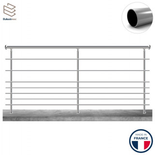 Balustrade Aluminium Profil Rond Prague 7 Lisses Sur Mesure