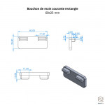 Bouchon Main Courante Rectangle | Embout Garde-Corps