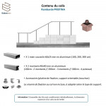 Rambarde Aluminium Sur Mesure Pristina Rectangle