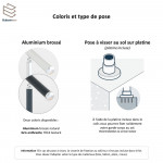 Balustrade Aluminium 1m Profil Rond - Kit Prêt à Poser