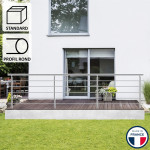 Balustrade Aluminium Profil Rond 3m Prague 5 Lisses