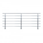 Balustrade Aluminium Pristina 5 Lisses Sur Mesure