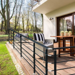 Balustrade Aluminium Pristina 5 Lisses 1m Profil Carré