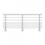 Balustrade Aluminium Profil Rond 1m Prague 7 Lisses