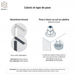 Balustrade Aluminium 1m Pristina 7 Lisses | Garantie 5 ans