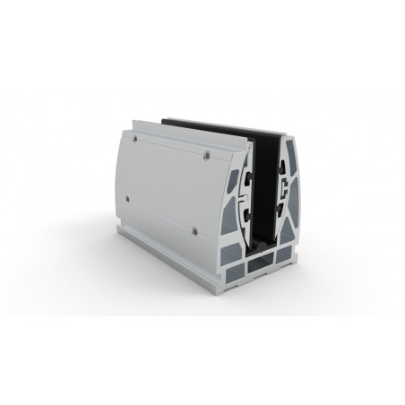 Rail de Sol Alu 15cm pour Garde-Corps Verre