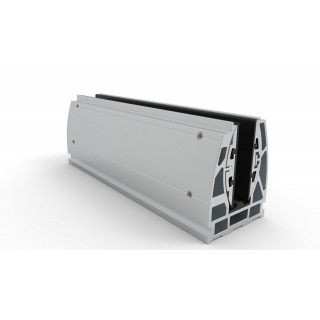 Rail sol alu 30cm pour verre garde-corps