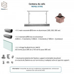 Garde-corps alu vitré Tripoli profil rond sur mesure