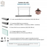 Garde-corps Aluminium Semi-vitré Managua | Fabrication Française