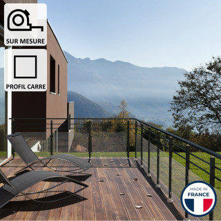 Garde-corps Aluminium Semi-vitré Managua | Fabrication Française