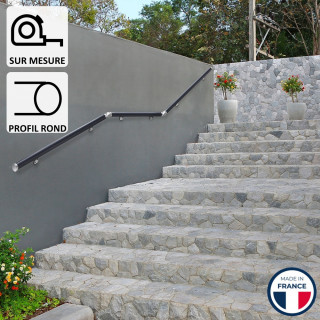 Main Courante Aluminium Ronde Oslo sur Mesure | Garde-Corps