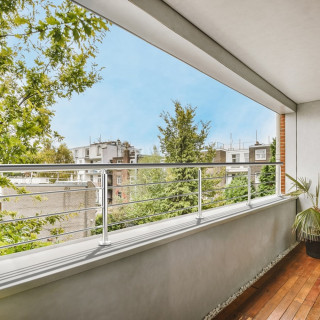 Garde-corps Aluminium Profil Rond 3m Prague 3 Lisses